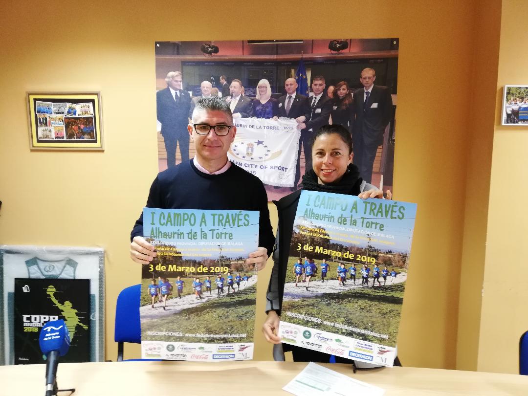 Prudencio J. Ruiz y Beatriz Jiménez presentan el I Campo a Través Alhaurín de la Torre