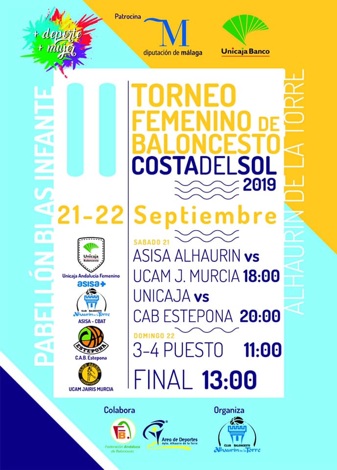 Cartel oficial del torneo de baloncesto femenino
