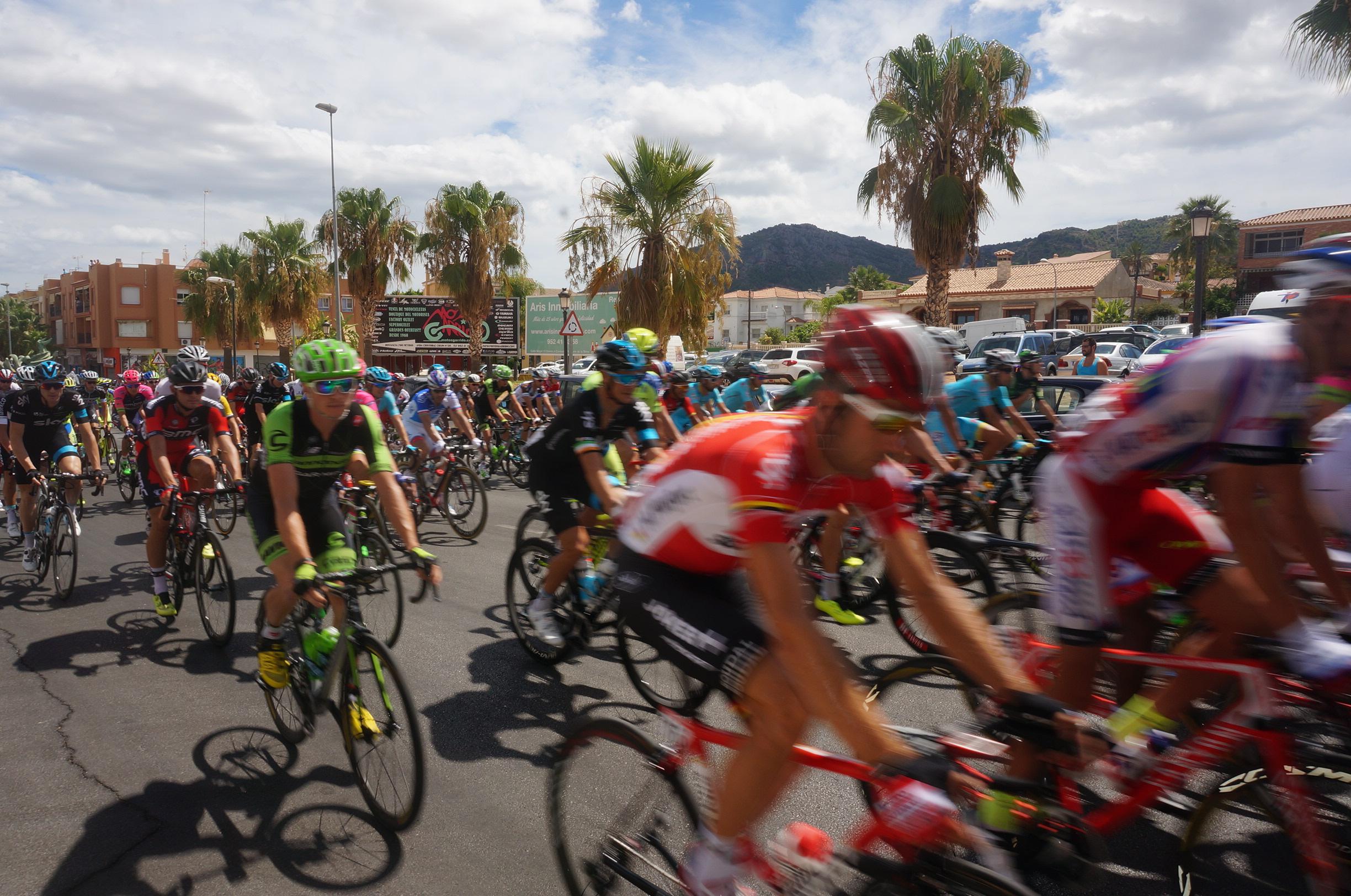 Llegada de La Vuelta Ciclista