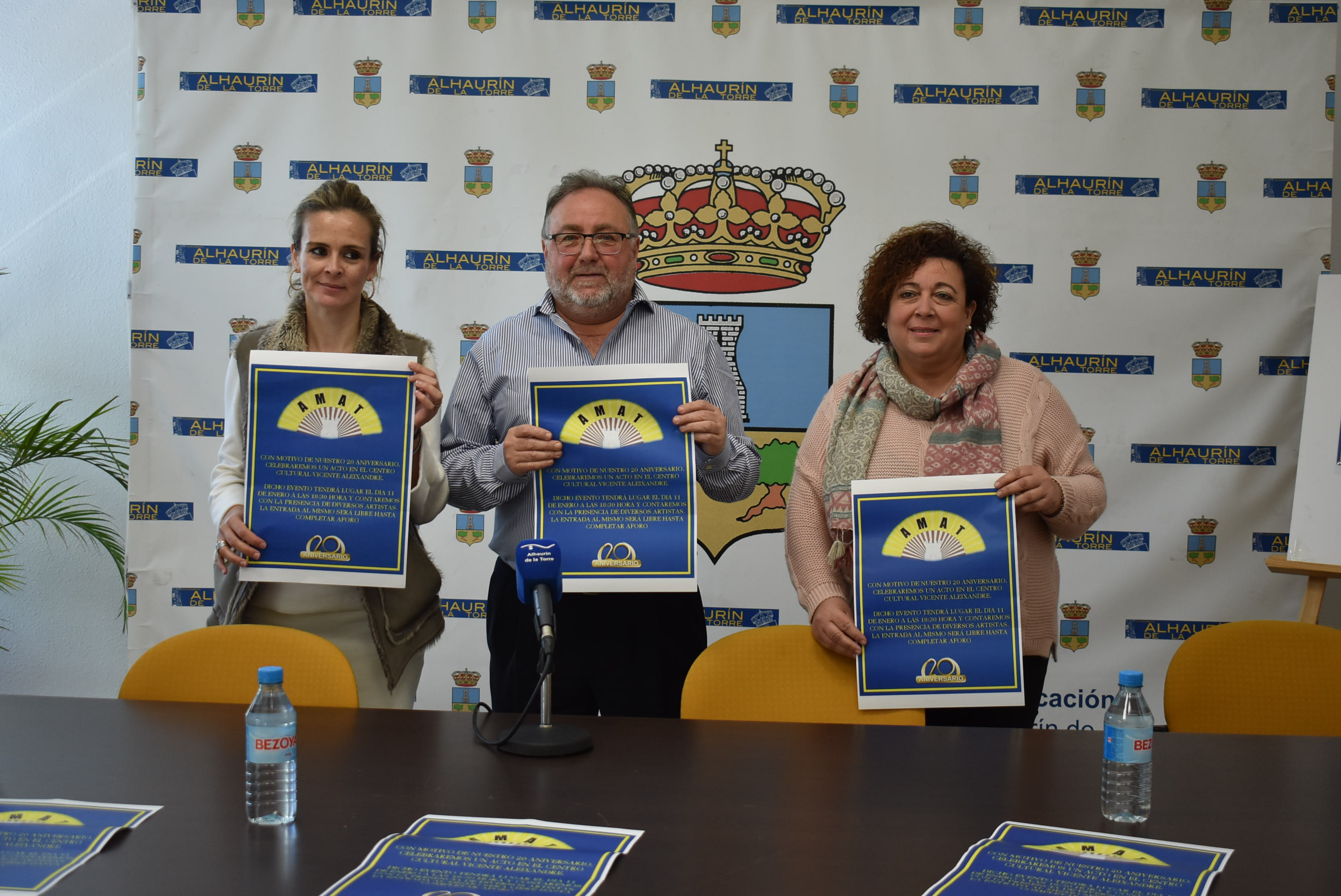 Presentación del acto del vigésimo aniversario de AMAT
