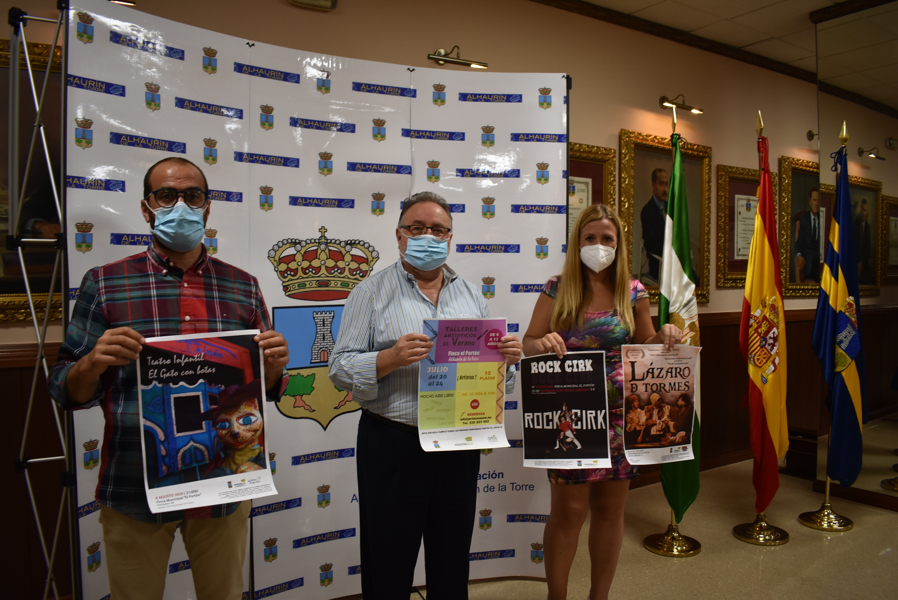 Momento de la rueda de prensa de Cultura