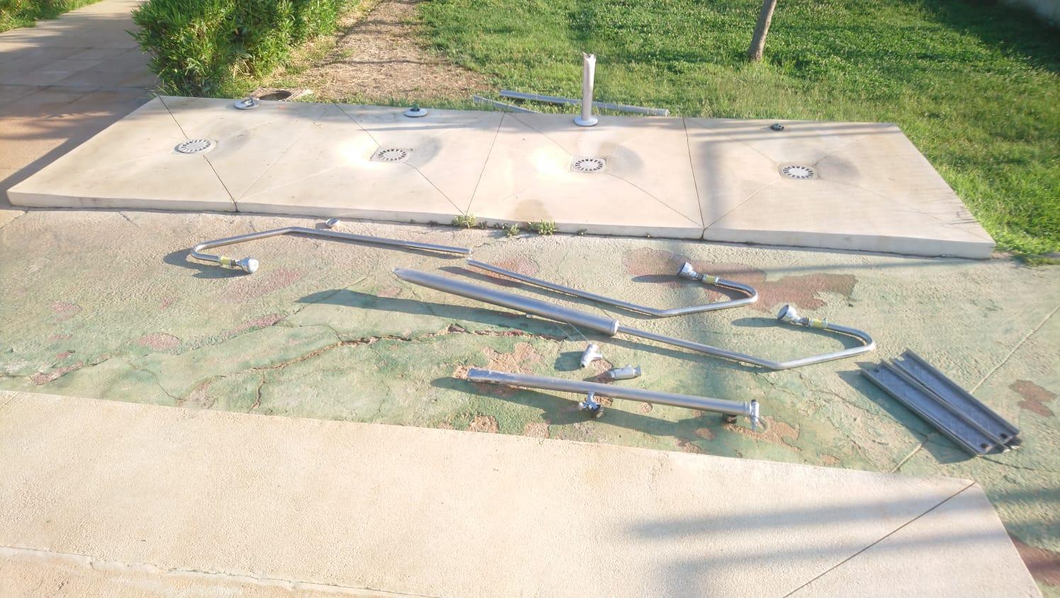 Acción vandálica en la piscina municipal de La Alquería