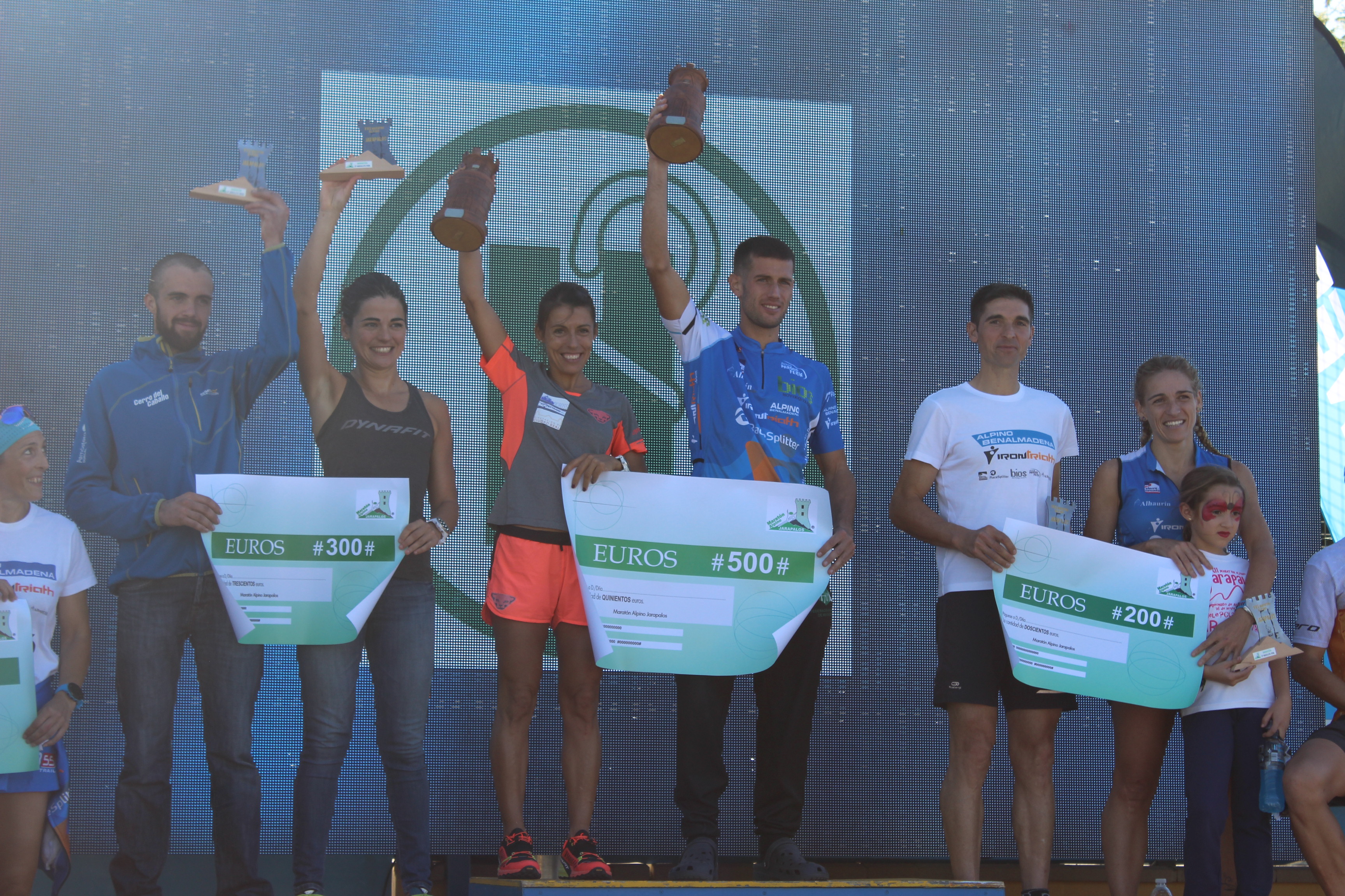 Podio de ganadores