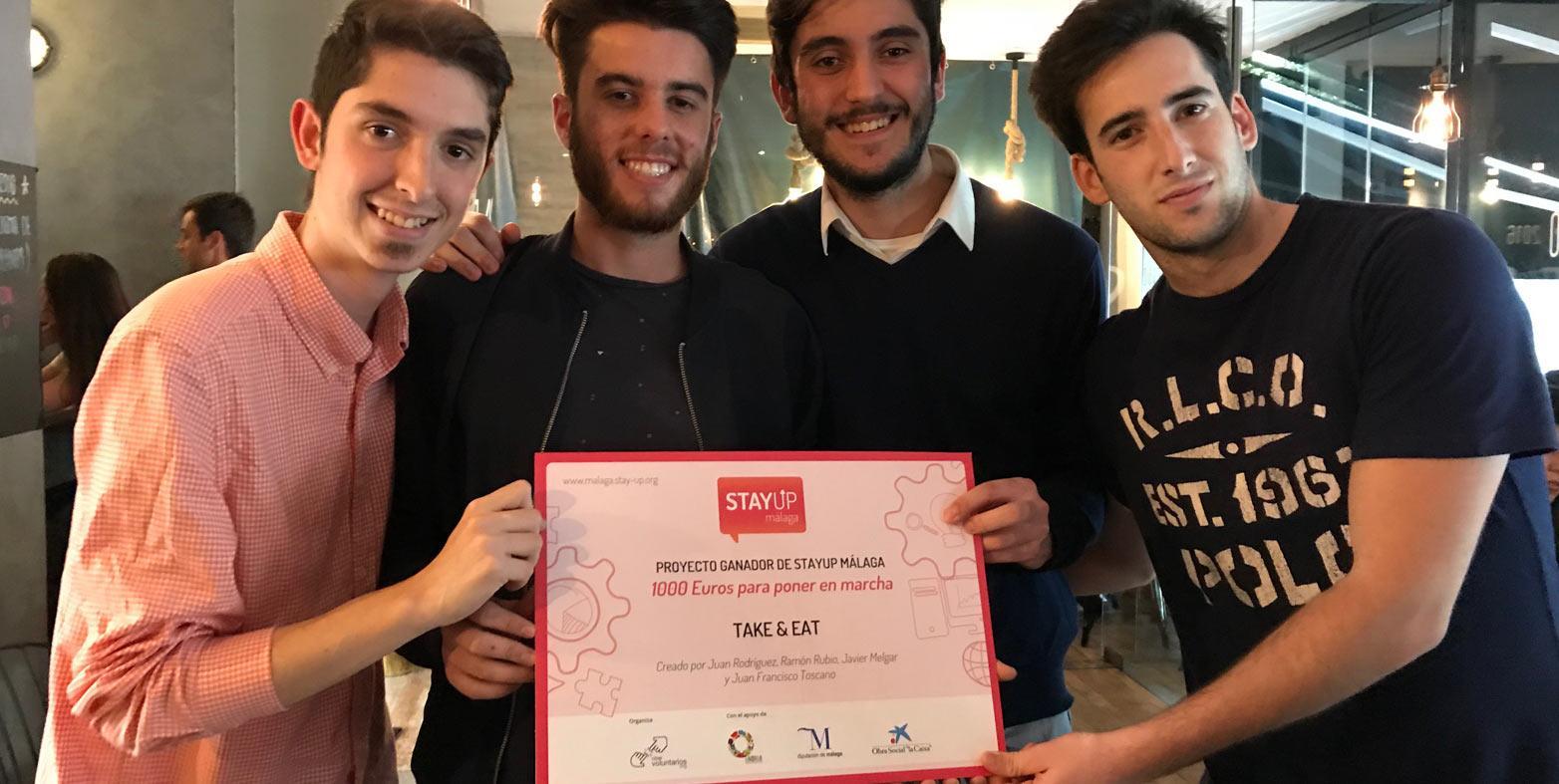 Un grupo de universitarios alhaurinos gana el concurso de emprendedores StayUP Málaga