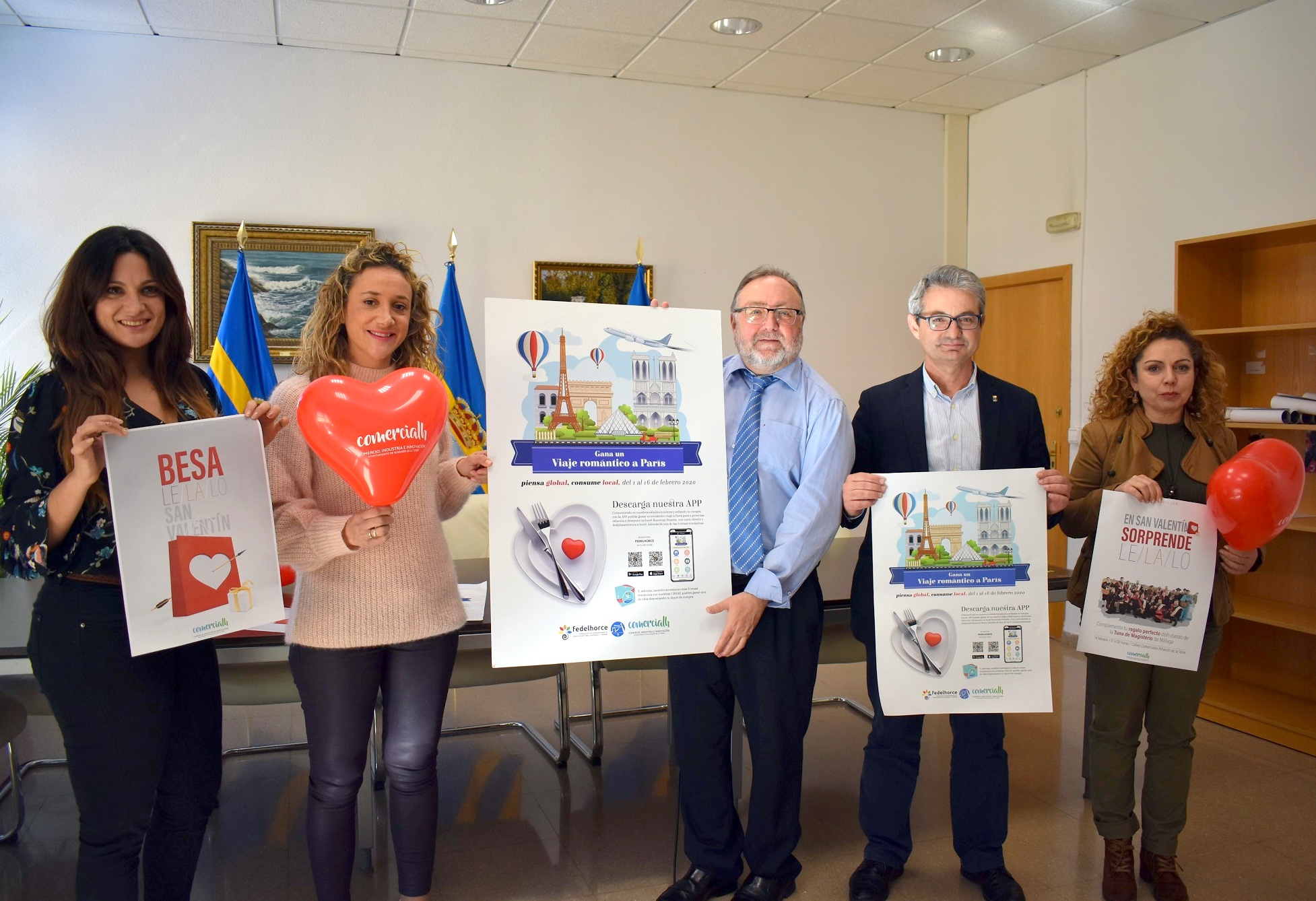 Momento de la presentación de la campaña de San Valentín