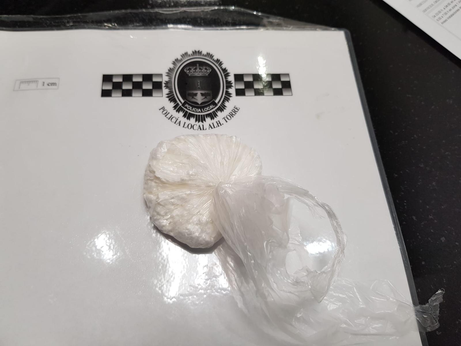La cocaína pesaba 20,5 gramos