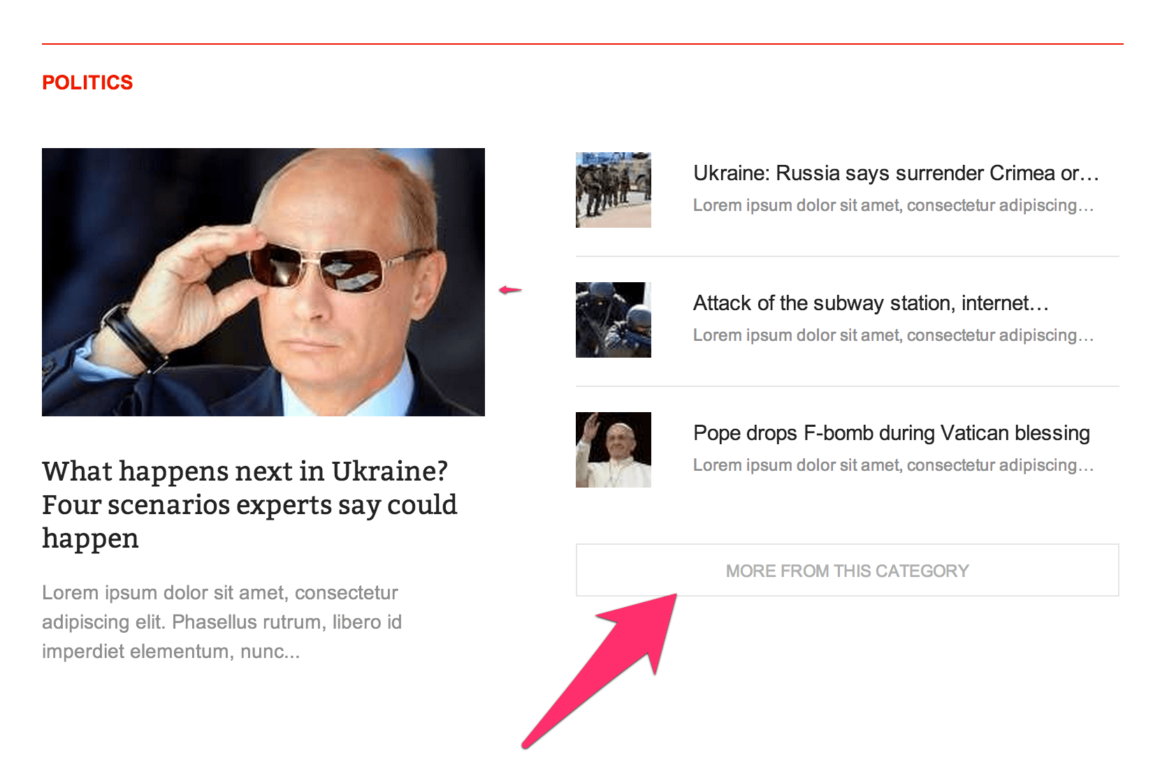 News Show Pro button in links