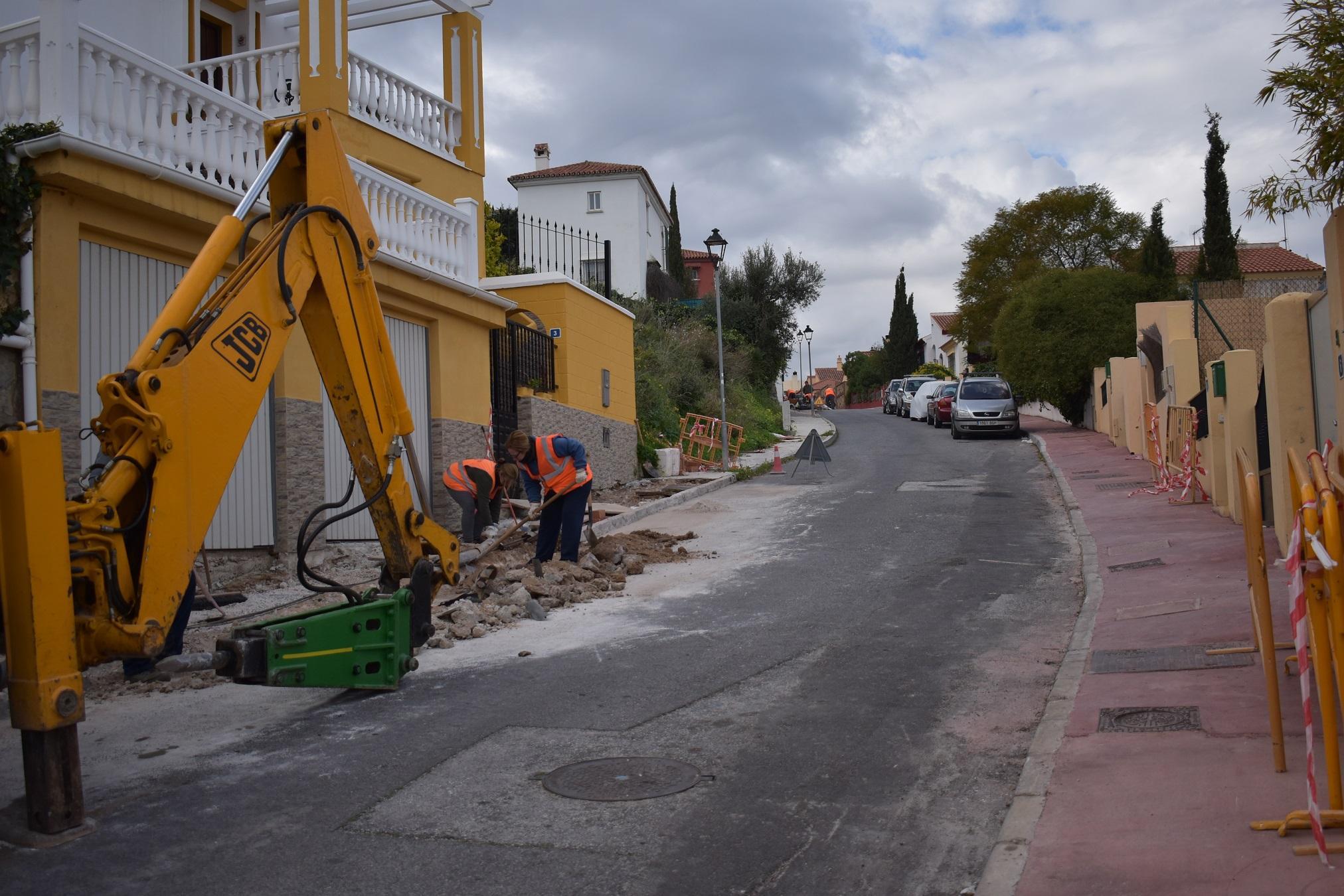 Renovación de acerado en El Lagar