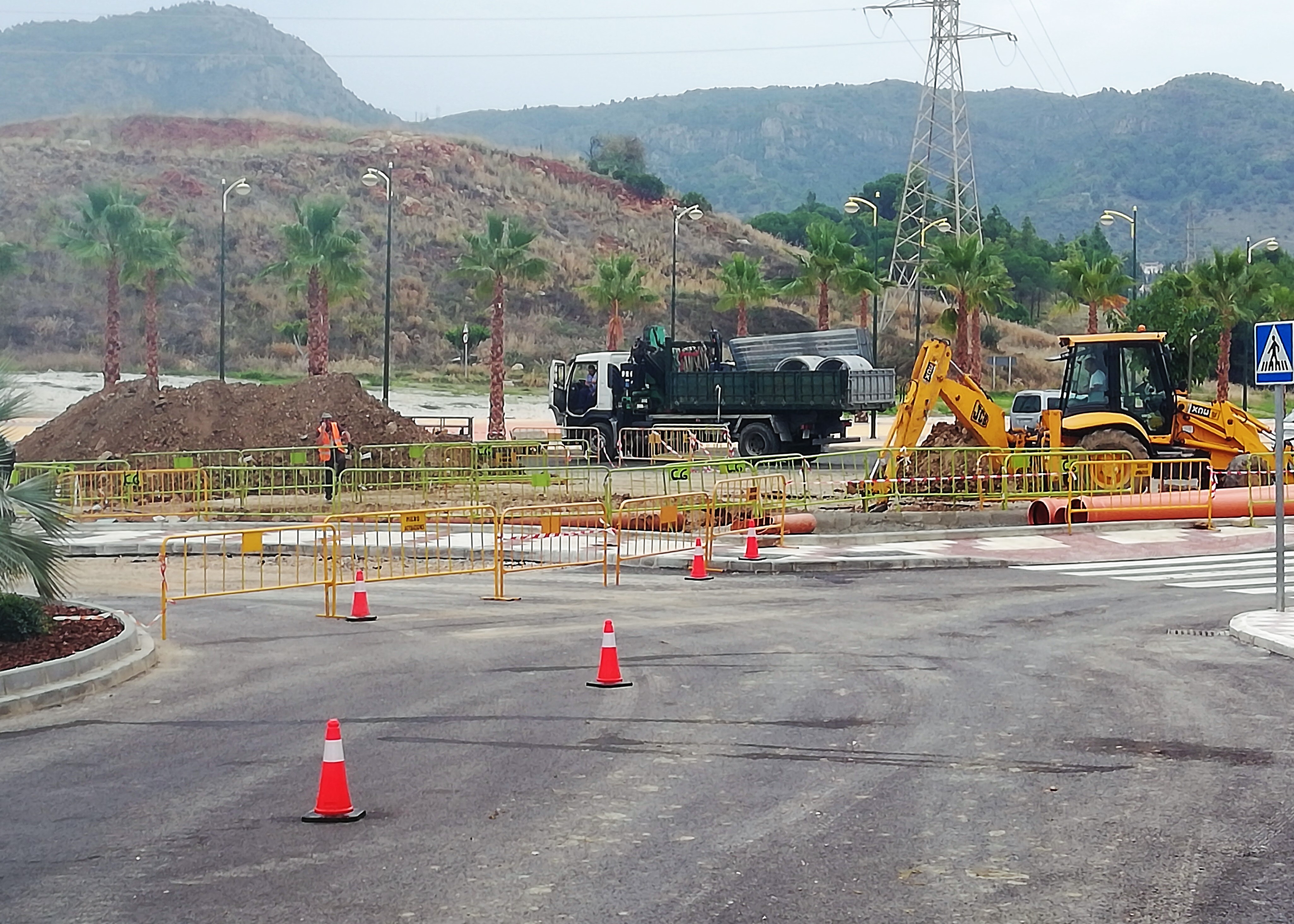 Reparación de avería en el Recinto Ferial