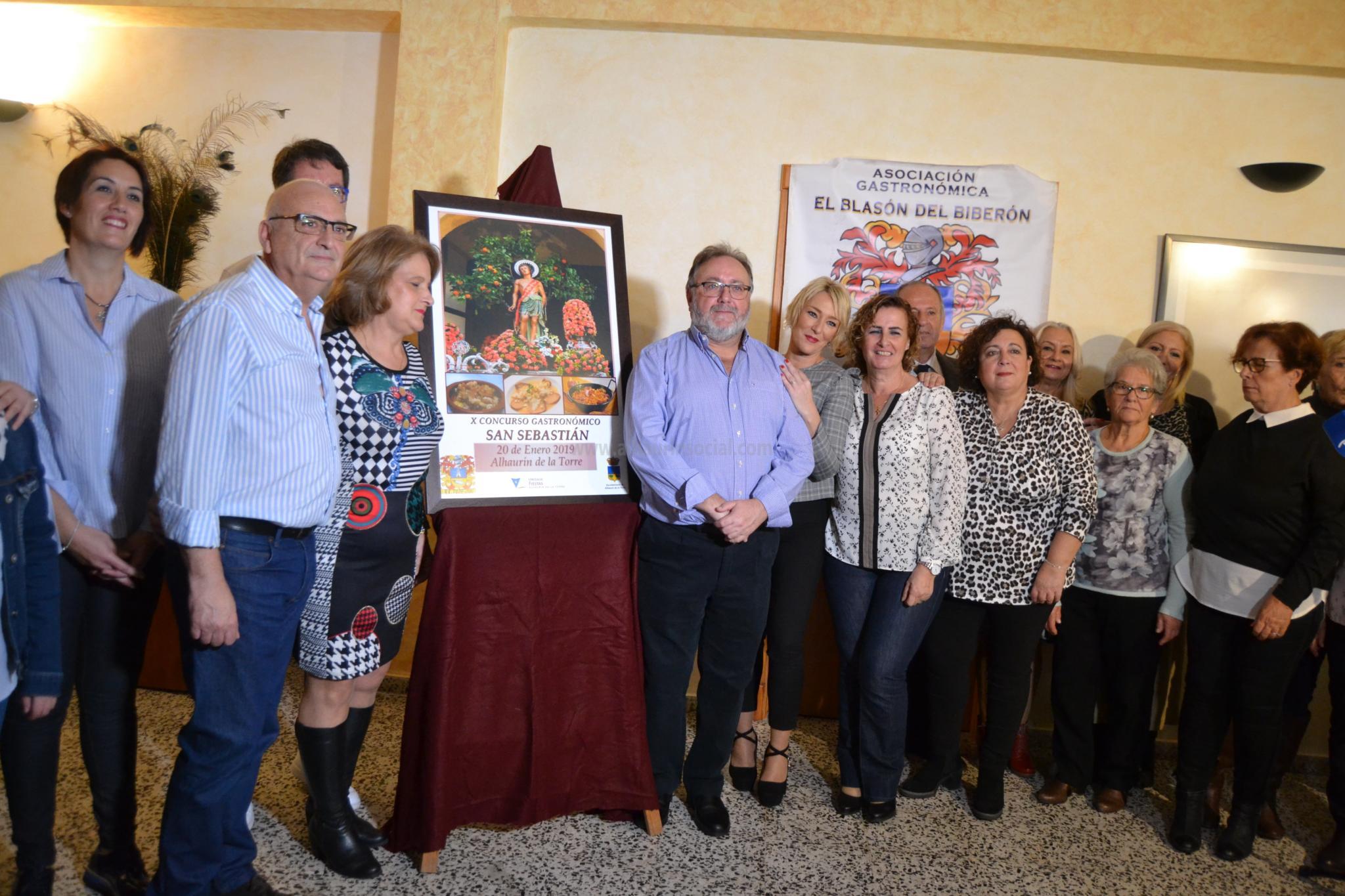 Momento de la presentación del cartel anunciador del X Concurso Gastronómico San Sebastián