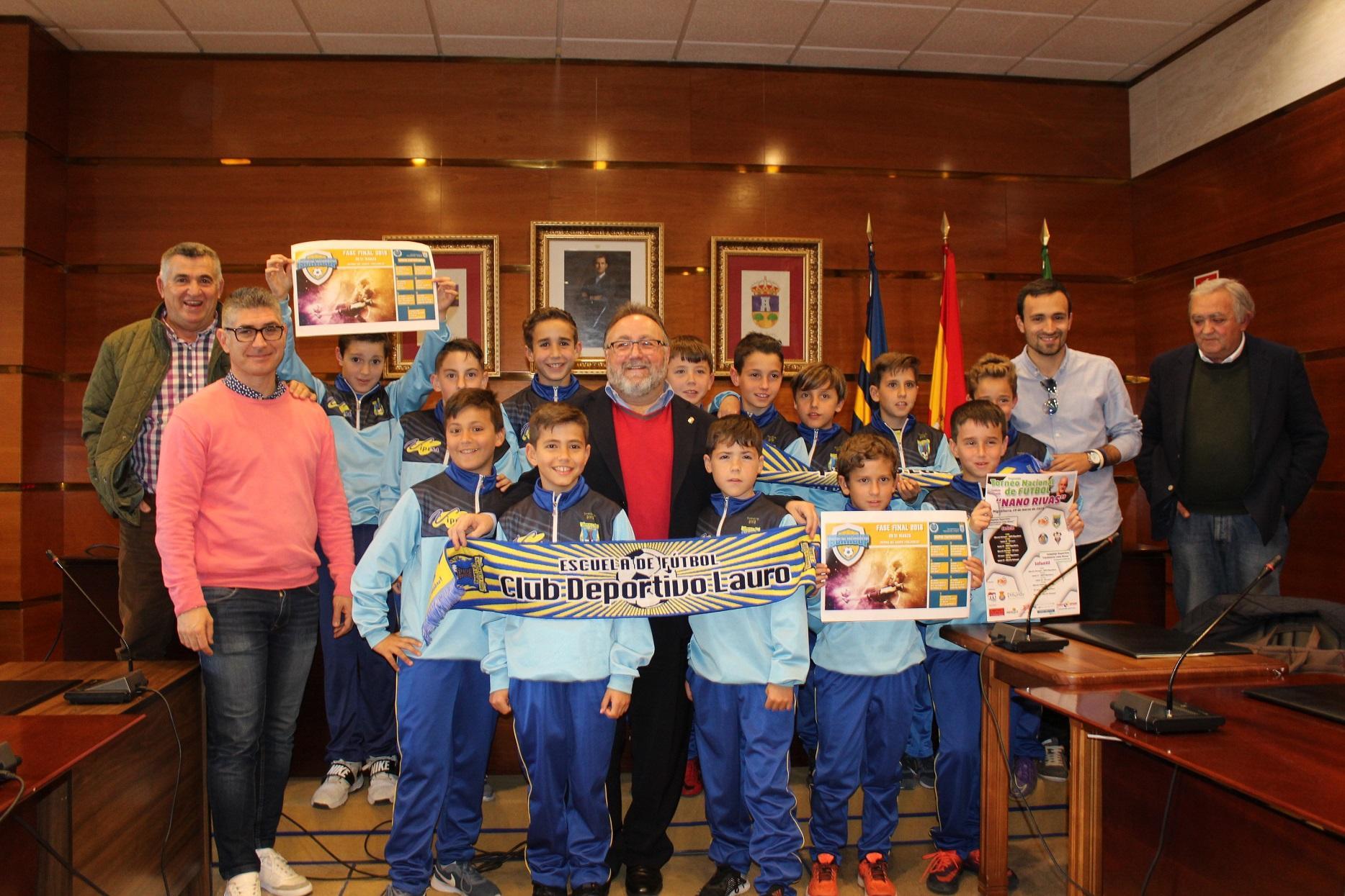 Los jóvenes del C. D. Lauro se codearán con los mejores del fútbol base en España